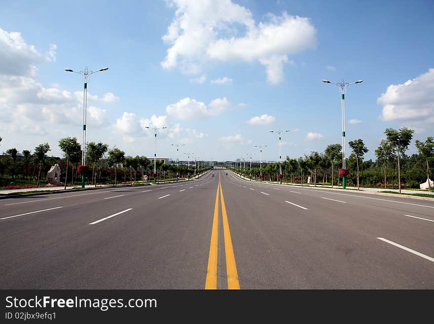 A public road from one place to another.