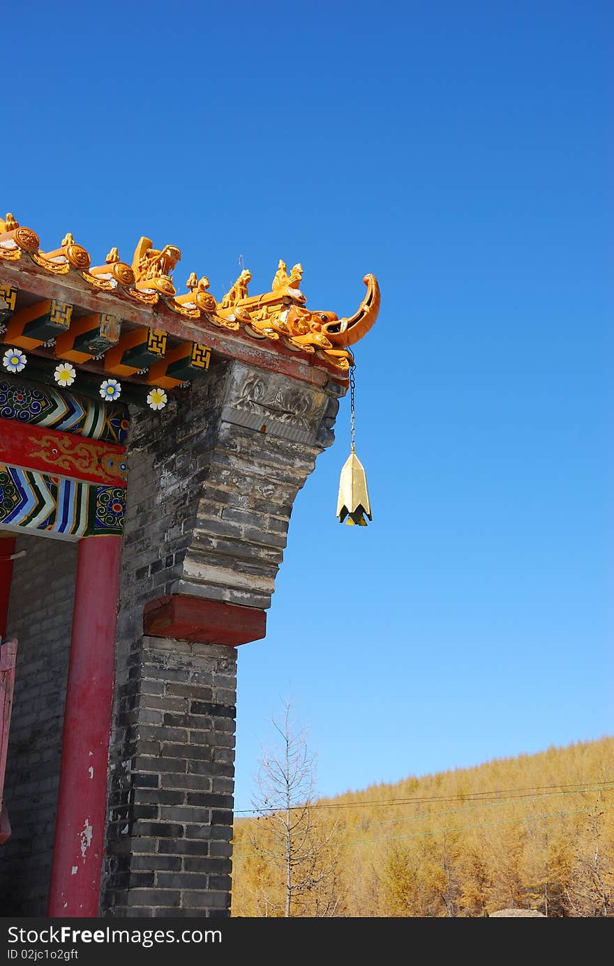 Chinese ancient times constructs, breeze bell, the good luck chemical element is taken to Shanxi, China