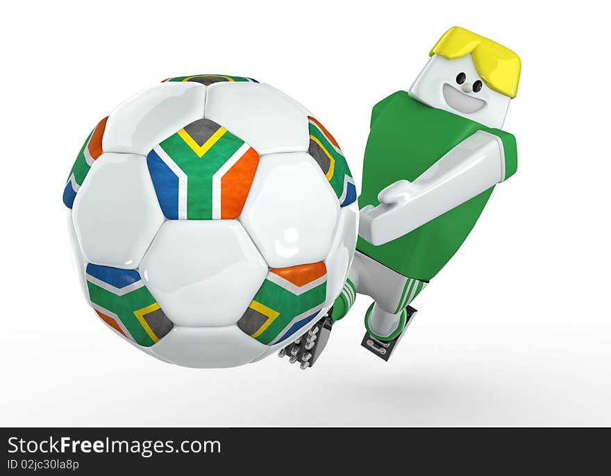 3D football world cup 2010 ball. 3D football world cup 2010 ball