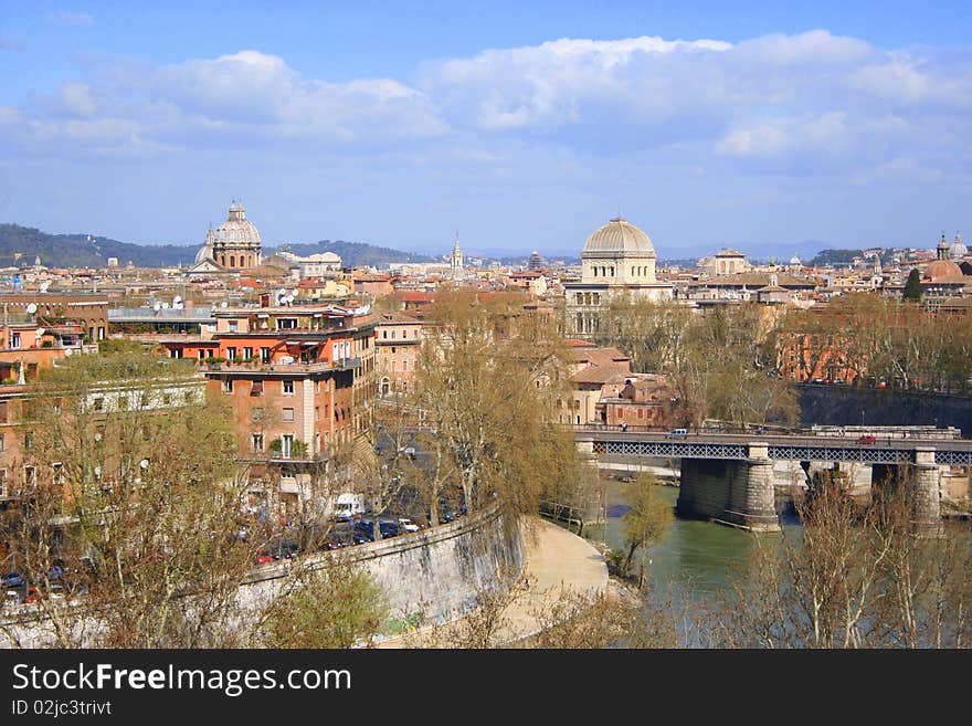 Rome-the panorame of the city