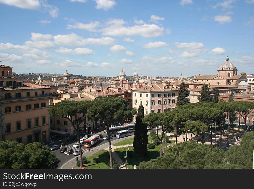 Rome-the panorame of the city