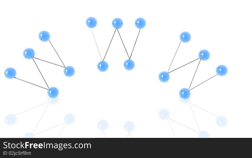 Abstract representation of World Wide Web concept.