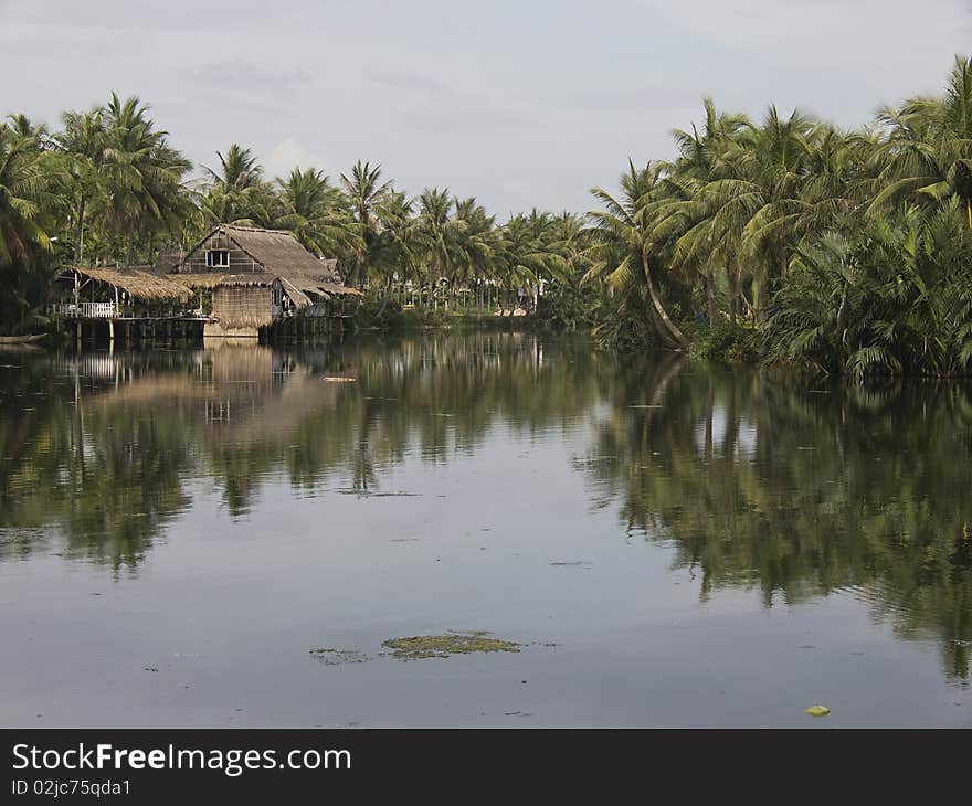 River landscape by Hoi An,Vietnam. River landscape by Hoi An,Vietnam.