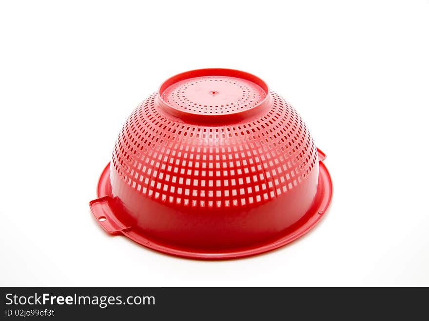 Red plastic kitchen sieve exempted