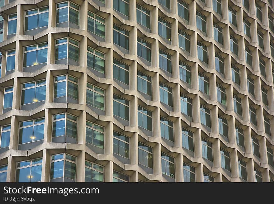 Skyscraper windows in central London. Skyscraper windows in central London