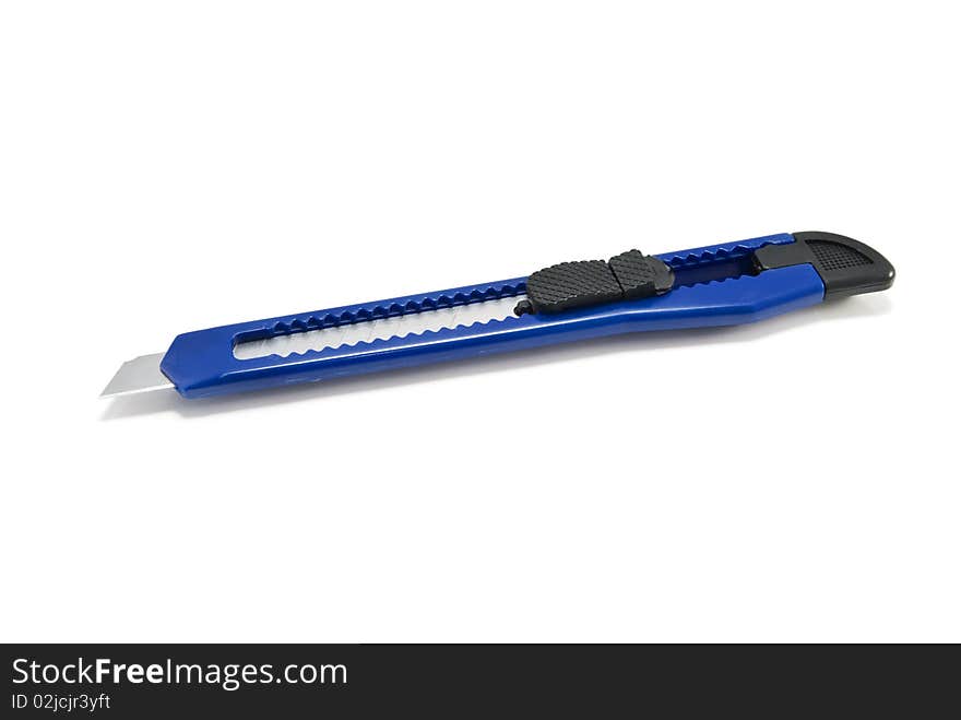 Utility knife isolated on a white background