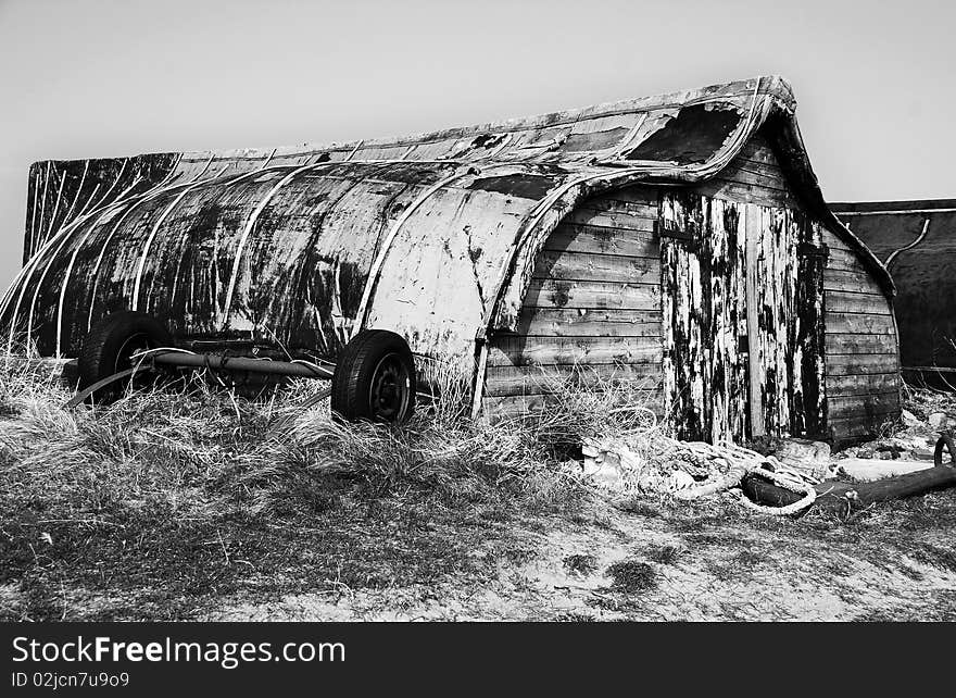 Boat Sheds on Lindisfarne