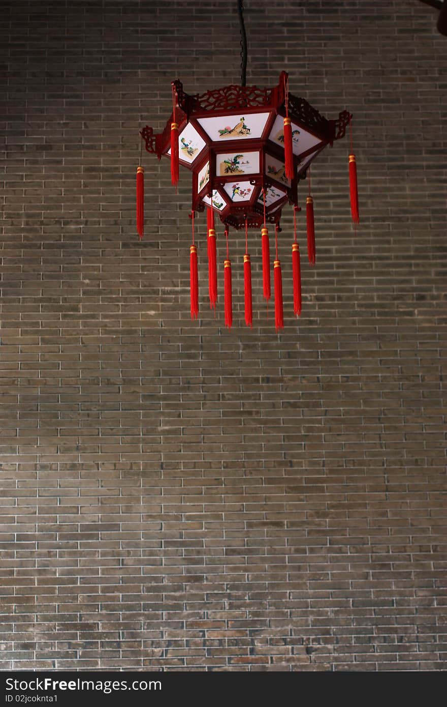 A chinese Lantern in the temple