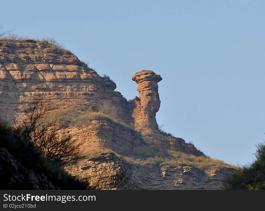 Rock nose of the mountains