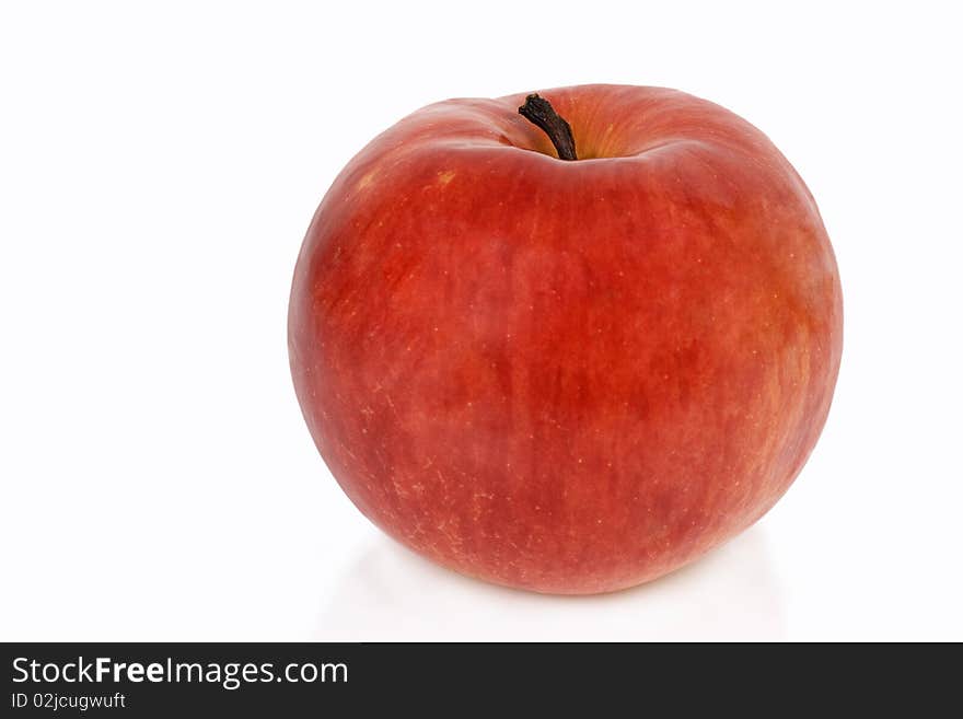 Red apple isolated on white