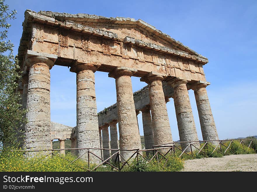 Segesta the beautiful ancient Greek temple era. Segesta the beautiful ancient Greek temple era