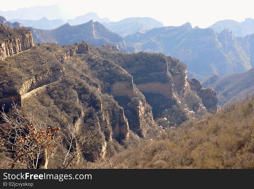 Top view of banshan mountains