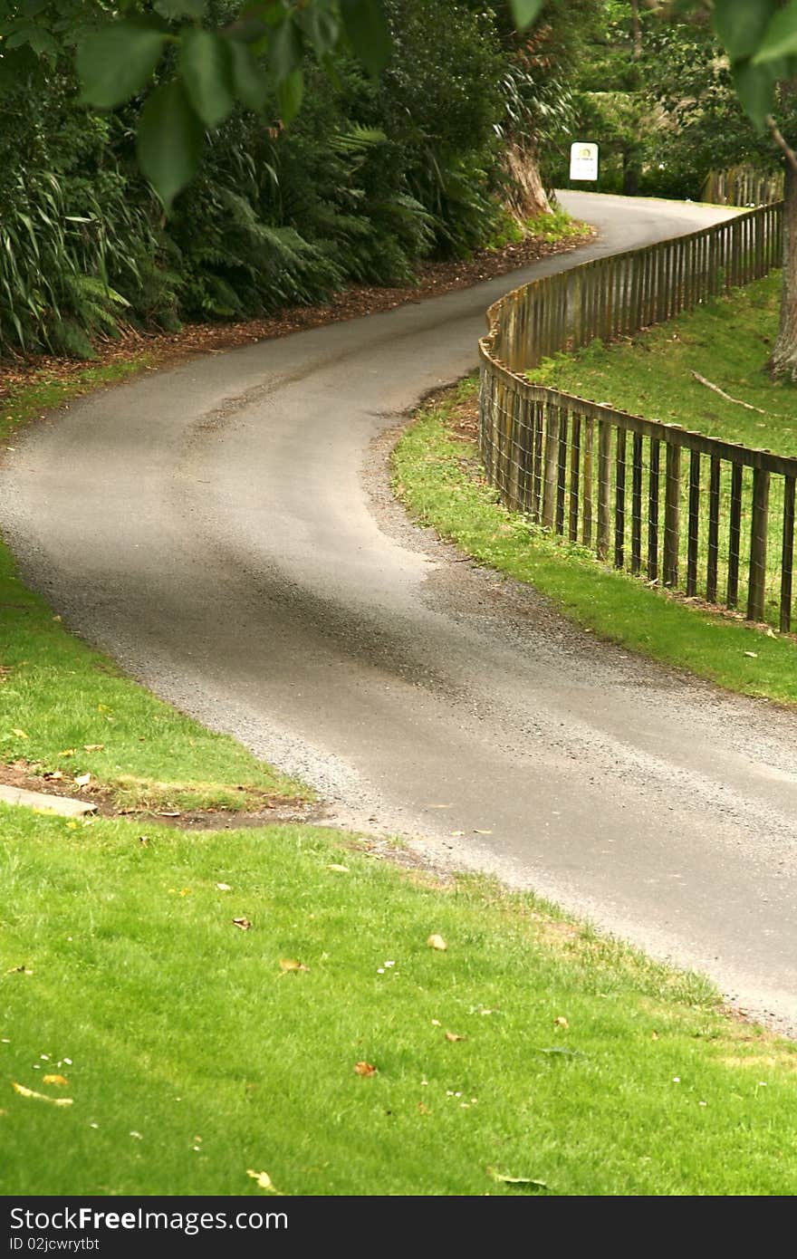 Rural road to farm.New Zealand. Rural road to farm.New Zealand