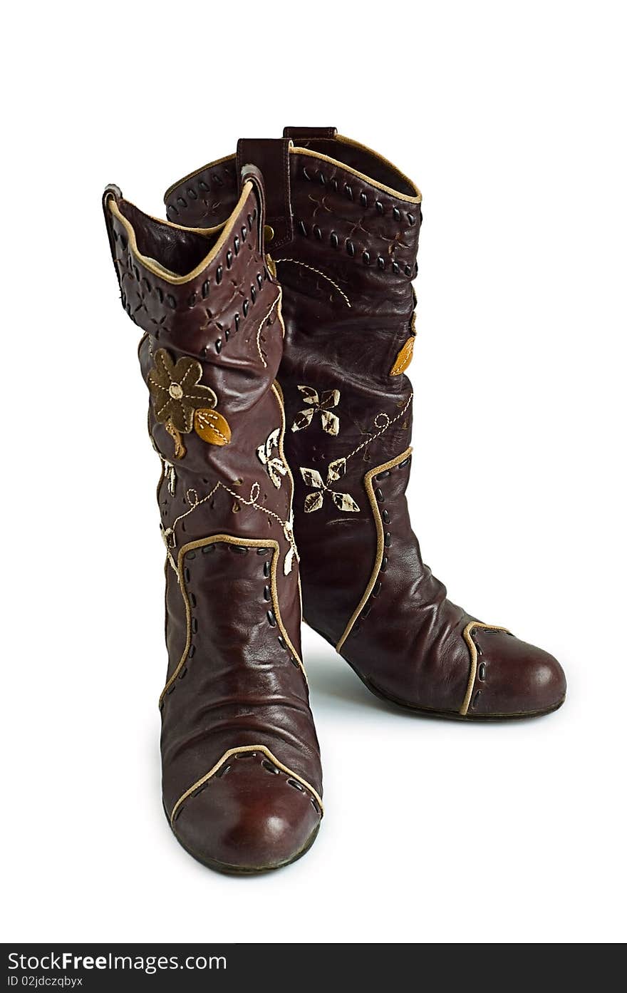 Woman leather boots