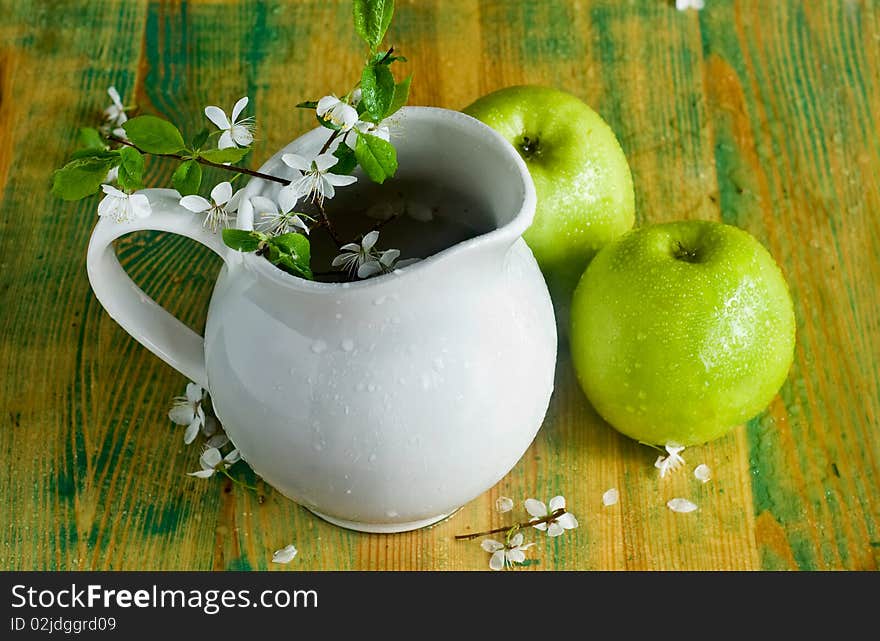 Apples And Flowers