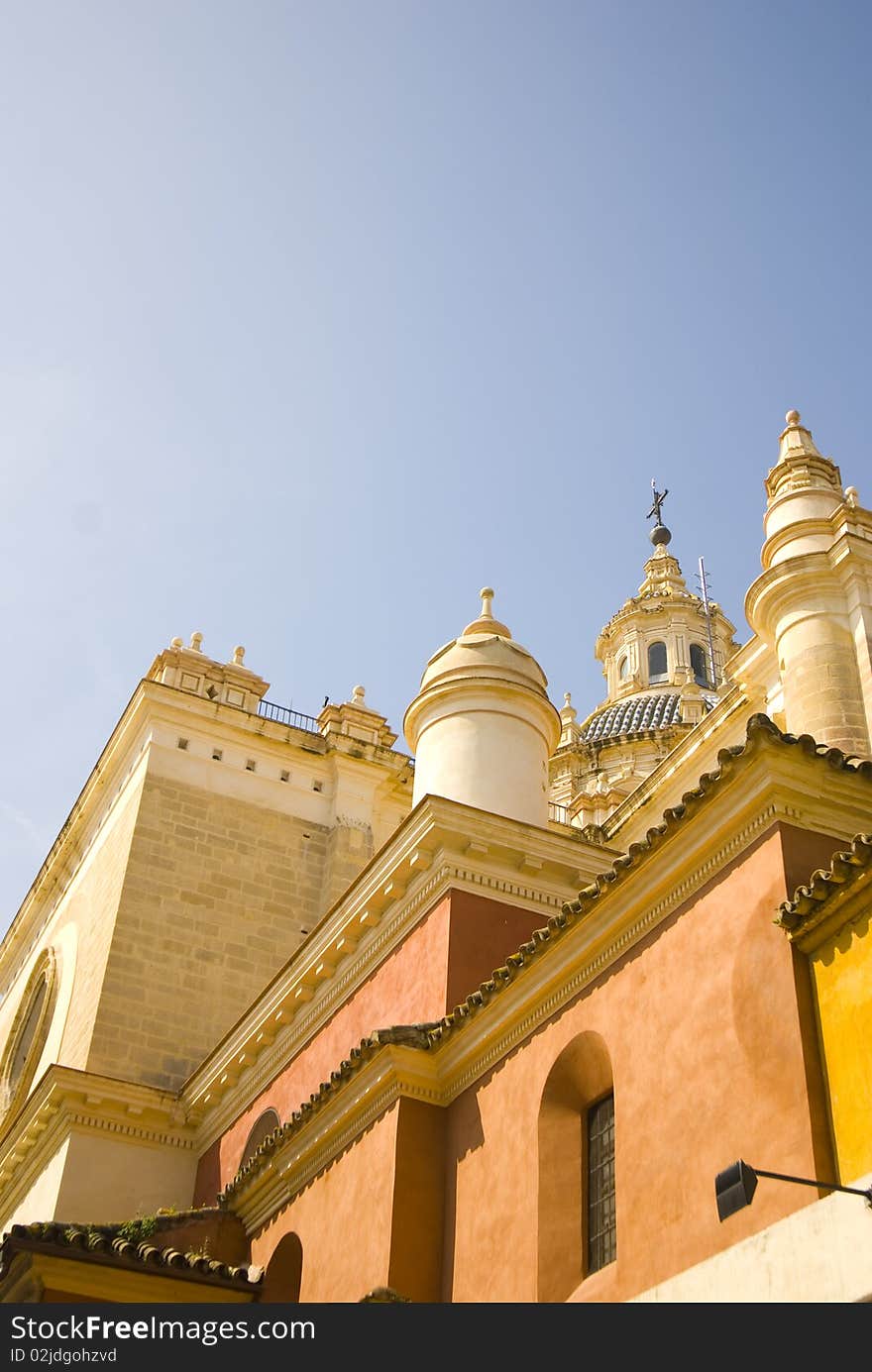 A view on the church of San Salvador at Seville