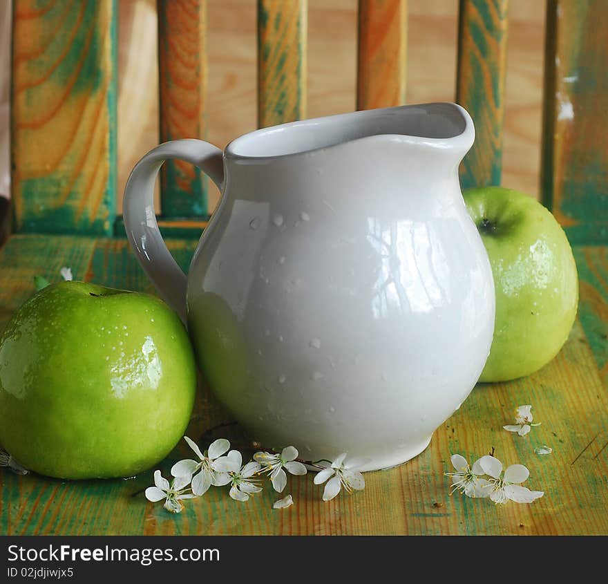 Apples And Flowers