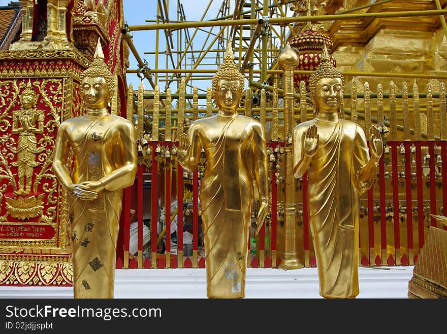 Buddha statue.Doi Suthep Thailand