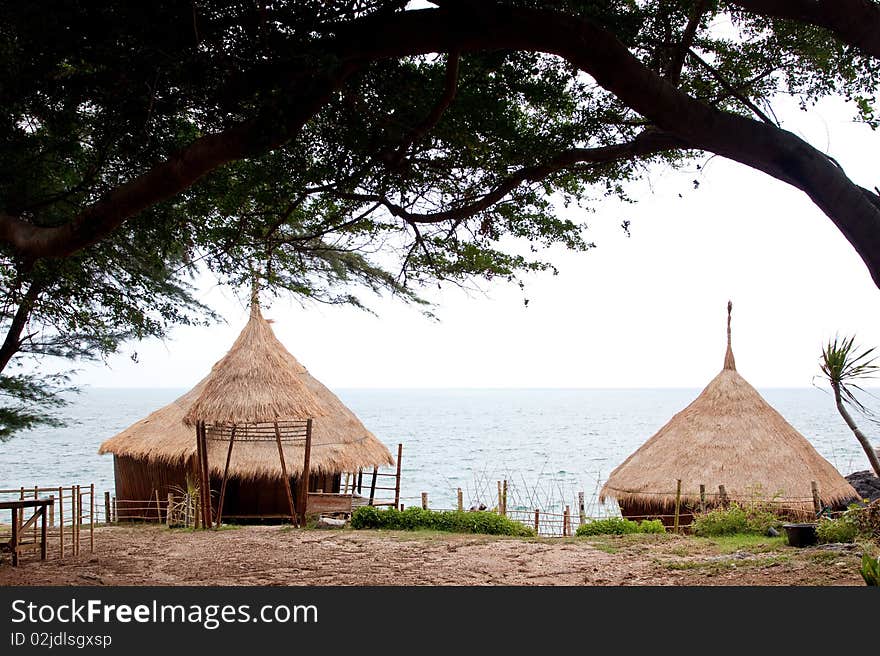 Resort hut in thailand.