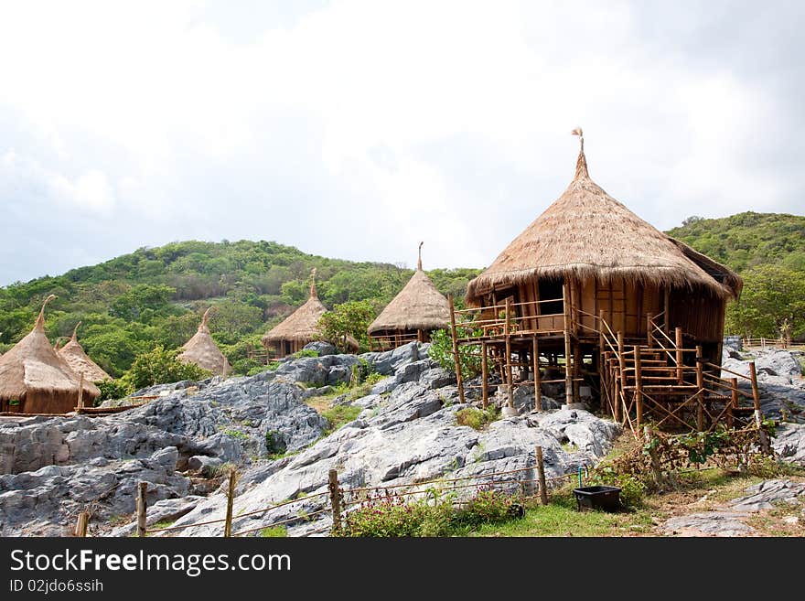 Resort hut in thailand.