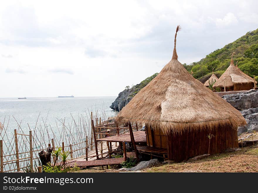 Resort hut in thailand.