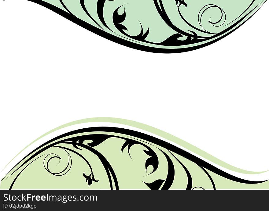 Green decorative design