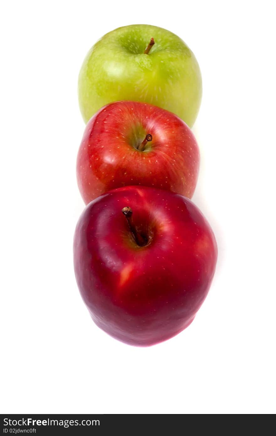 Red and green apples