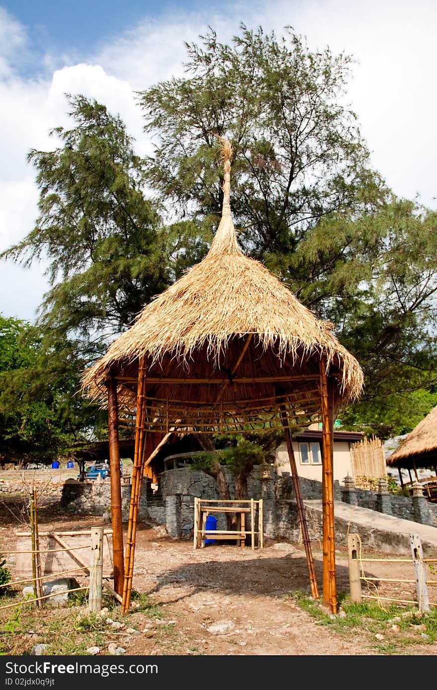 Resort hut in thailand.