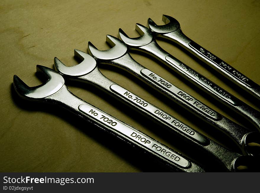 Row Of Wrenches.