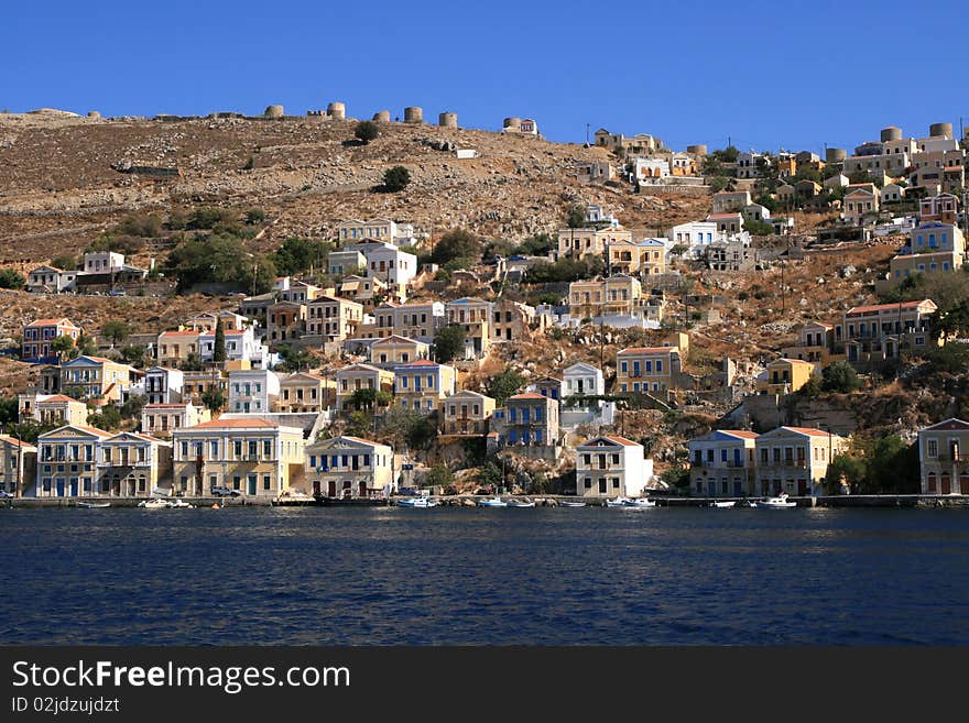 View on island Symi