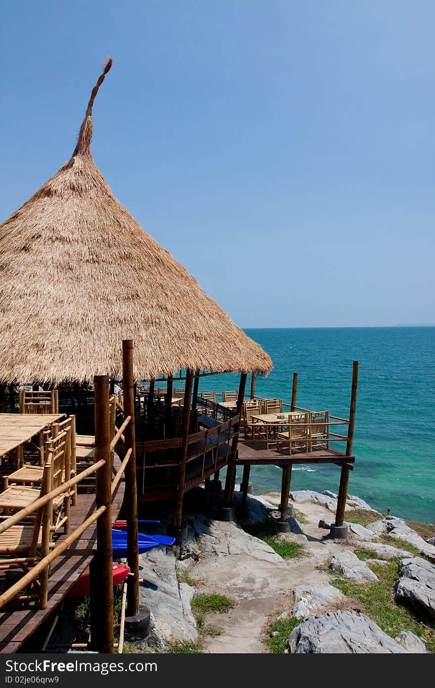 Resort hut in thailand.