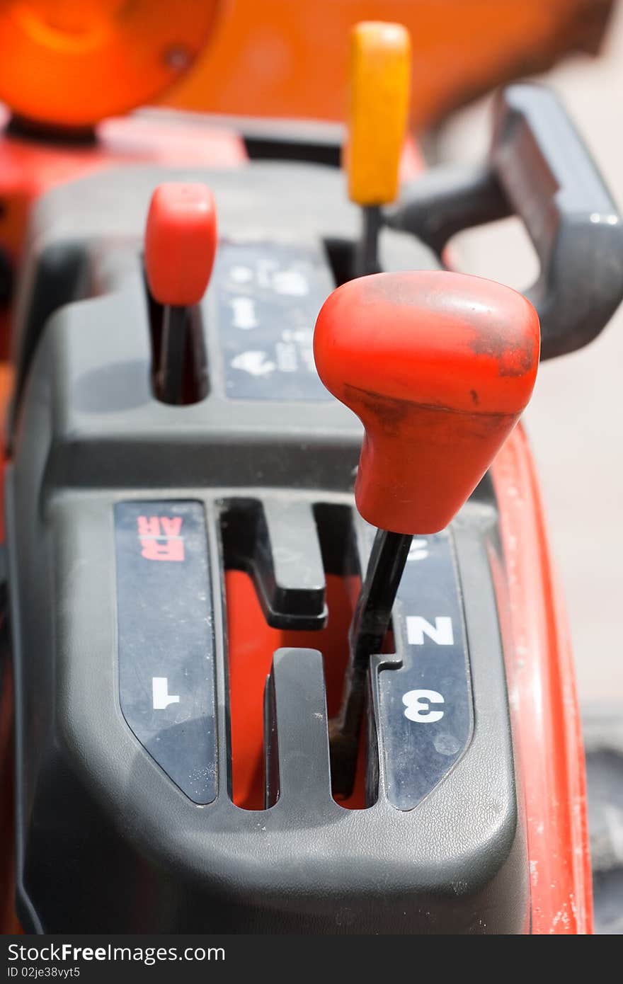 Manual transmission of a old tractor