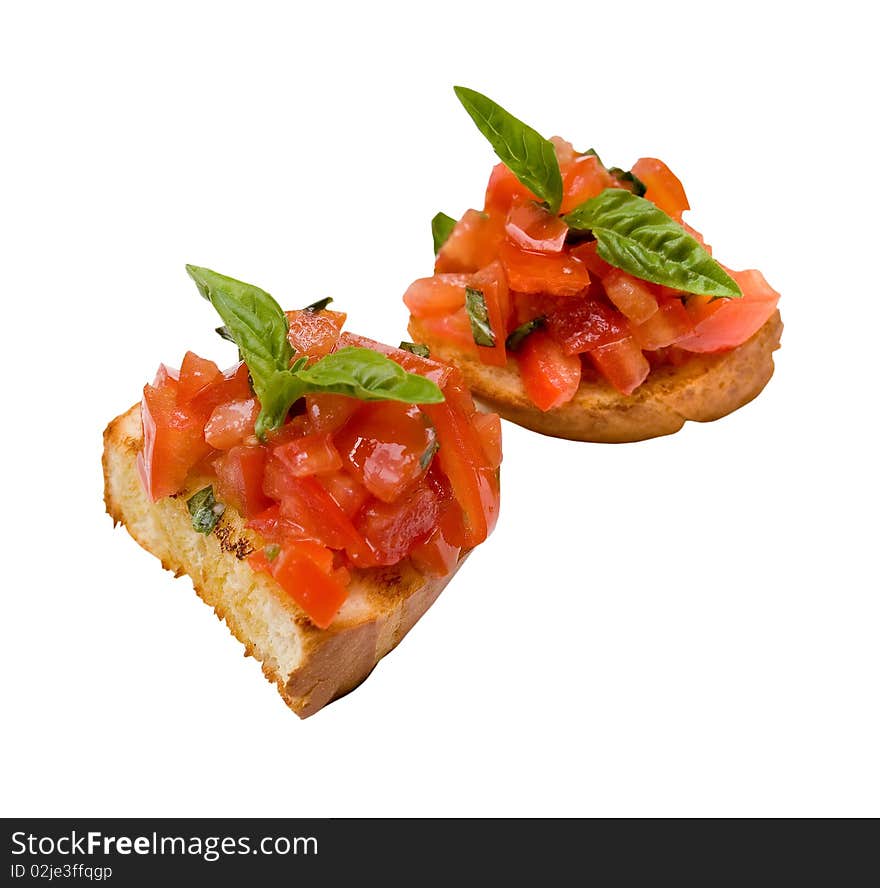 Toast with tomatoes