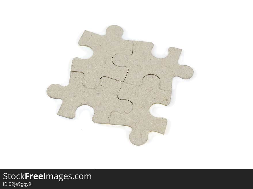 Puzzles isolated on white background. Puzzles isolated on white background