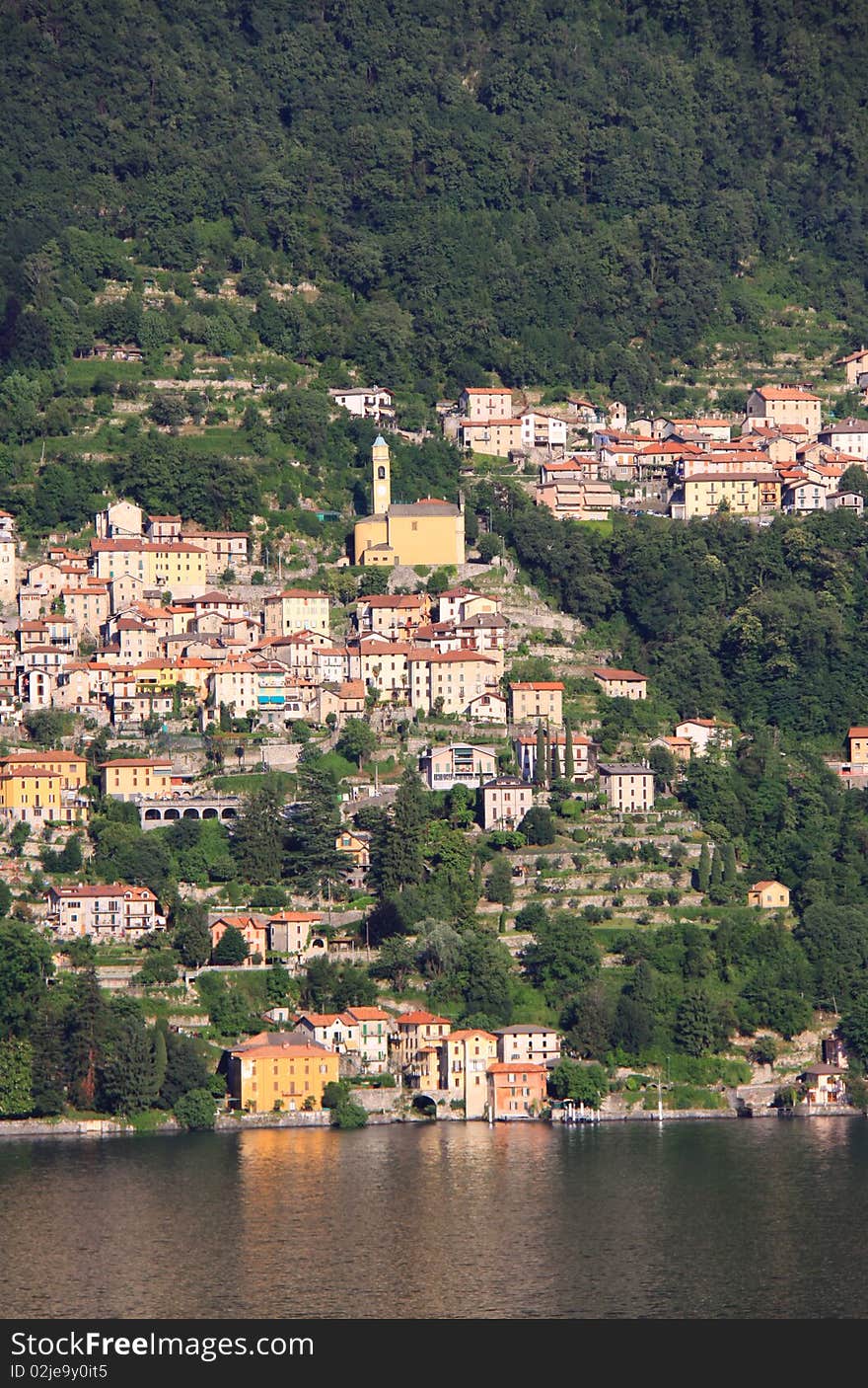 Mountain town in Italy