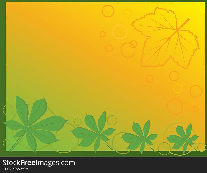 Leaf abstract background, element for design, illustration