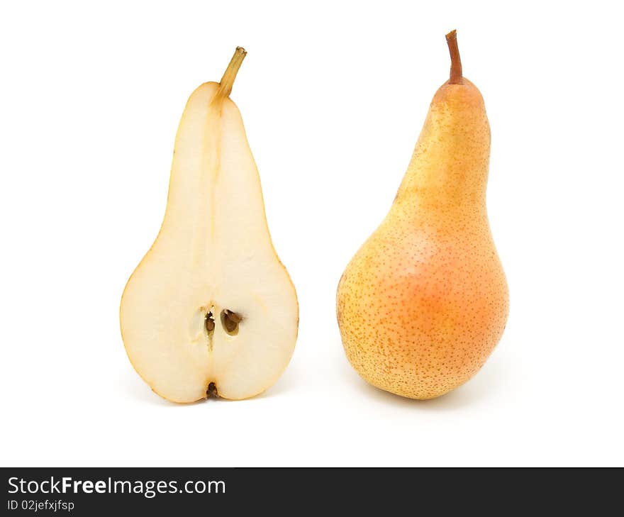 Pear isolated on the white background