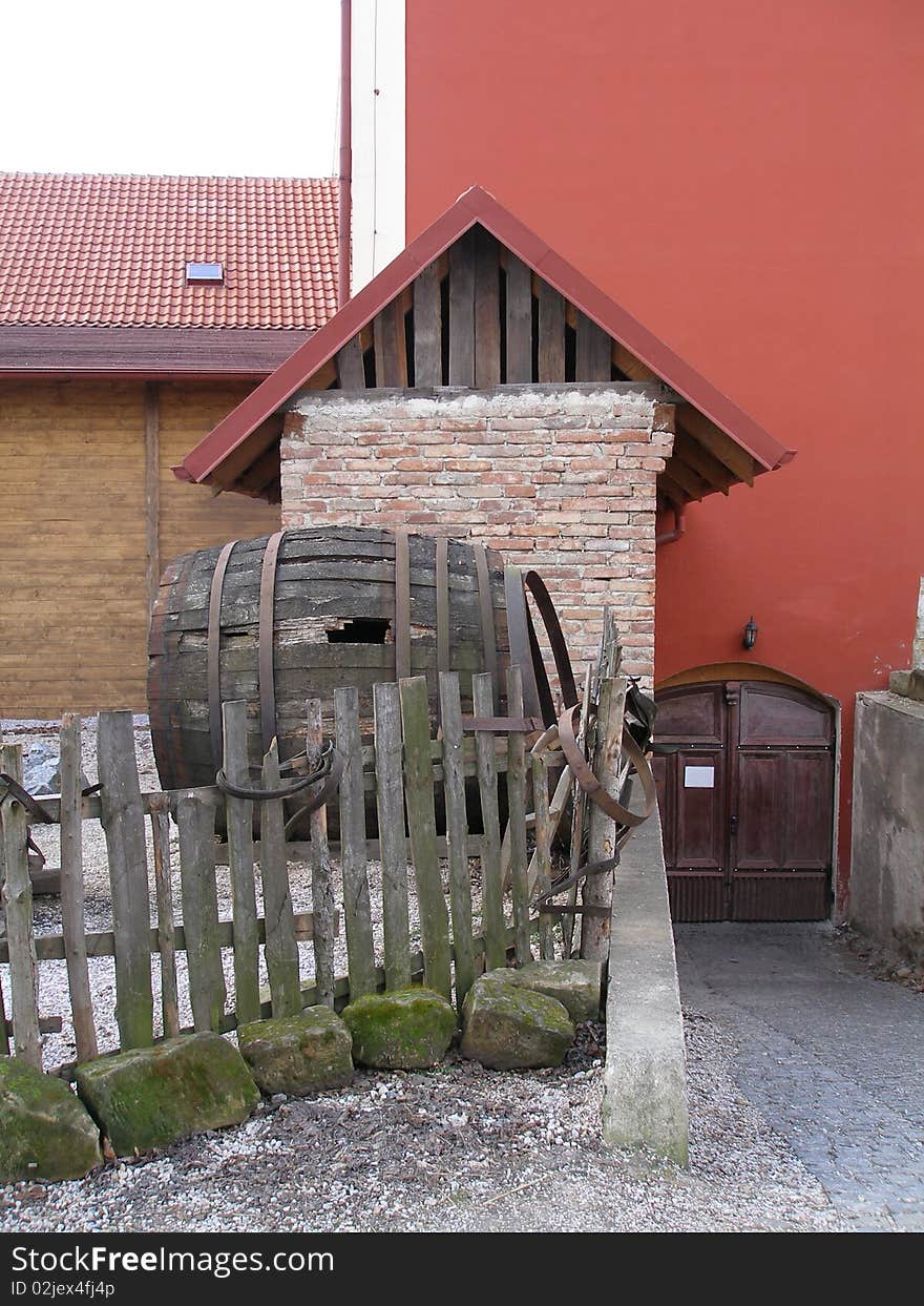 Vintage village backyard