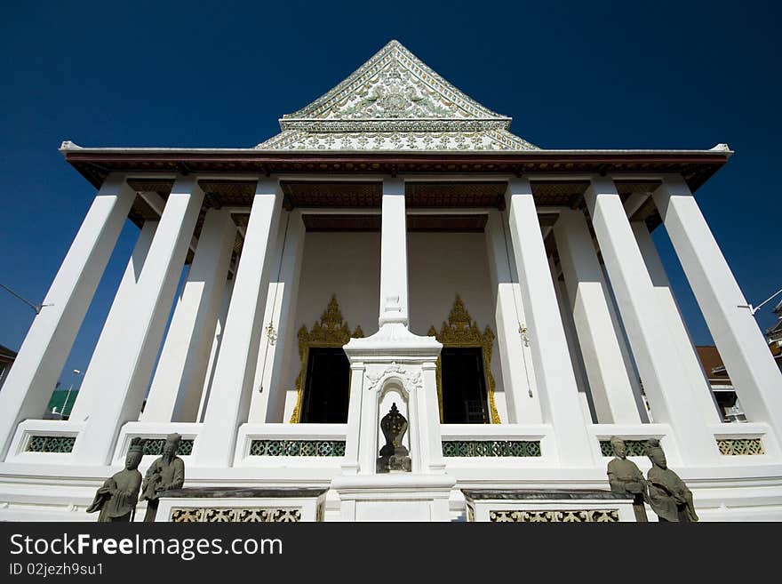 Temple of Wat Tep Ti Da Center of Bangkok Thailand. Temple of Wat Tep Ti Da Center of Bangkok Thailand