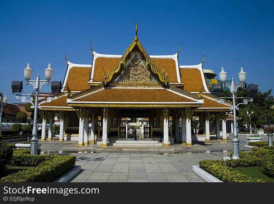 This is the building for people to take a rest in Bangkok Thai Style. This is the building for people to take a rest in Bangkok Thai Style