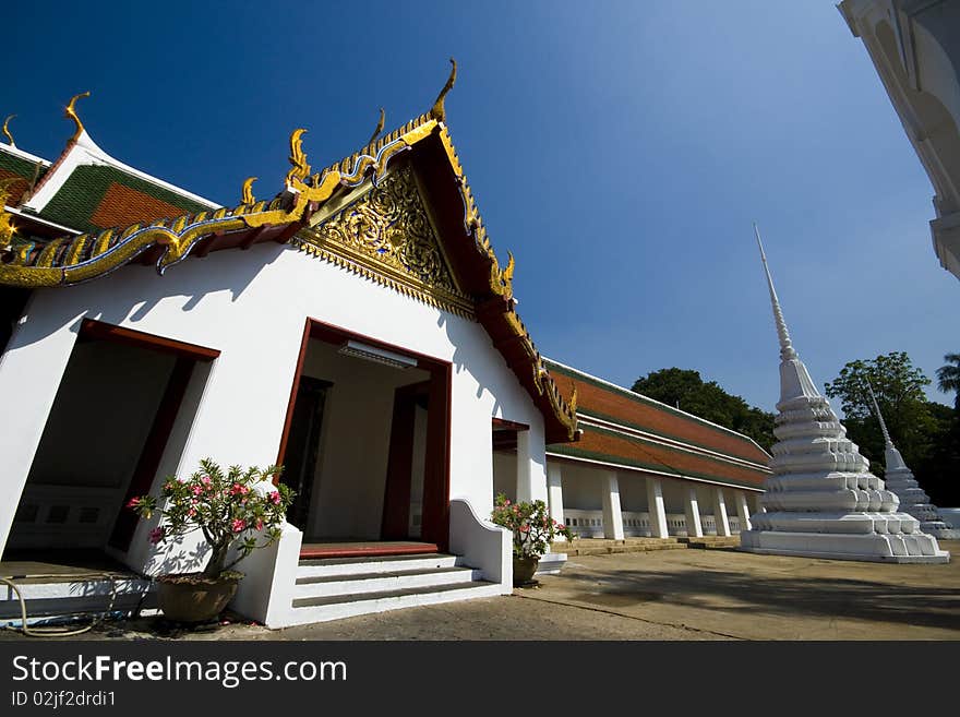 Door for area of temple in Wat Sa Geart in Bangkok Thailand. Door for area of temple in Wat Sa Geart in Bangkok Thailand