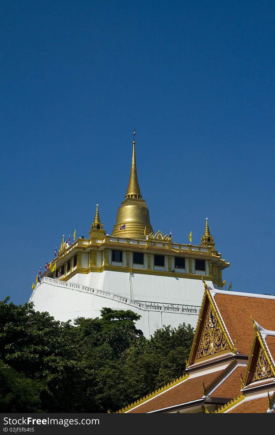 Golden Mountain in Bangkok Thailand