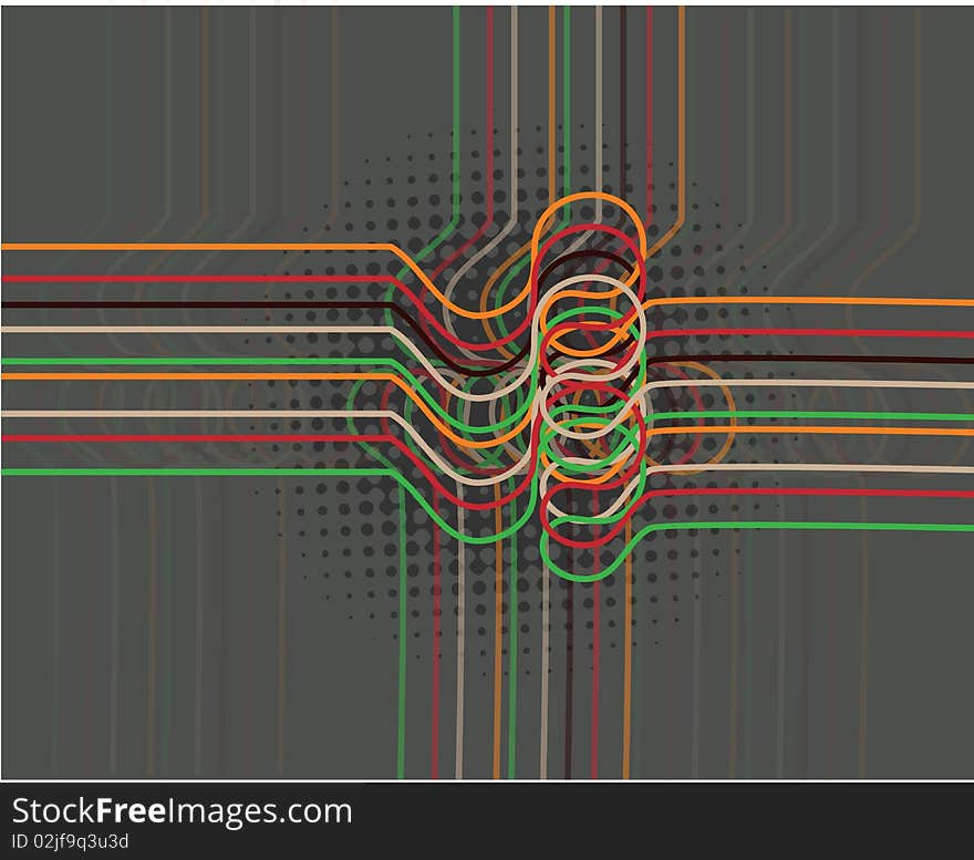 Abstract  creative colorful  line