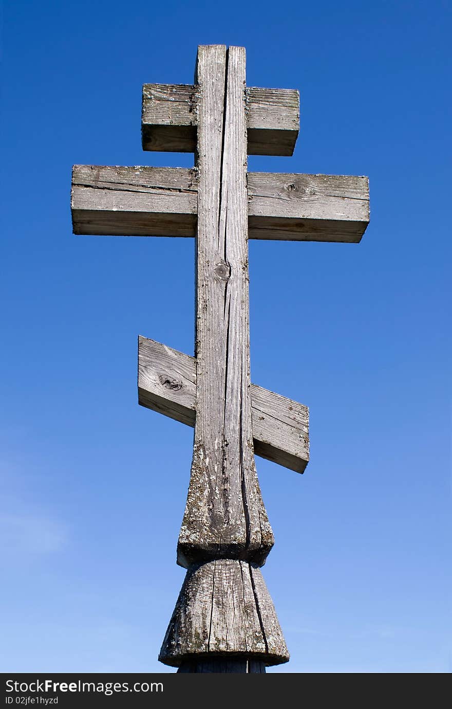 Wooden church cross