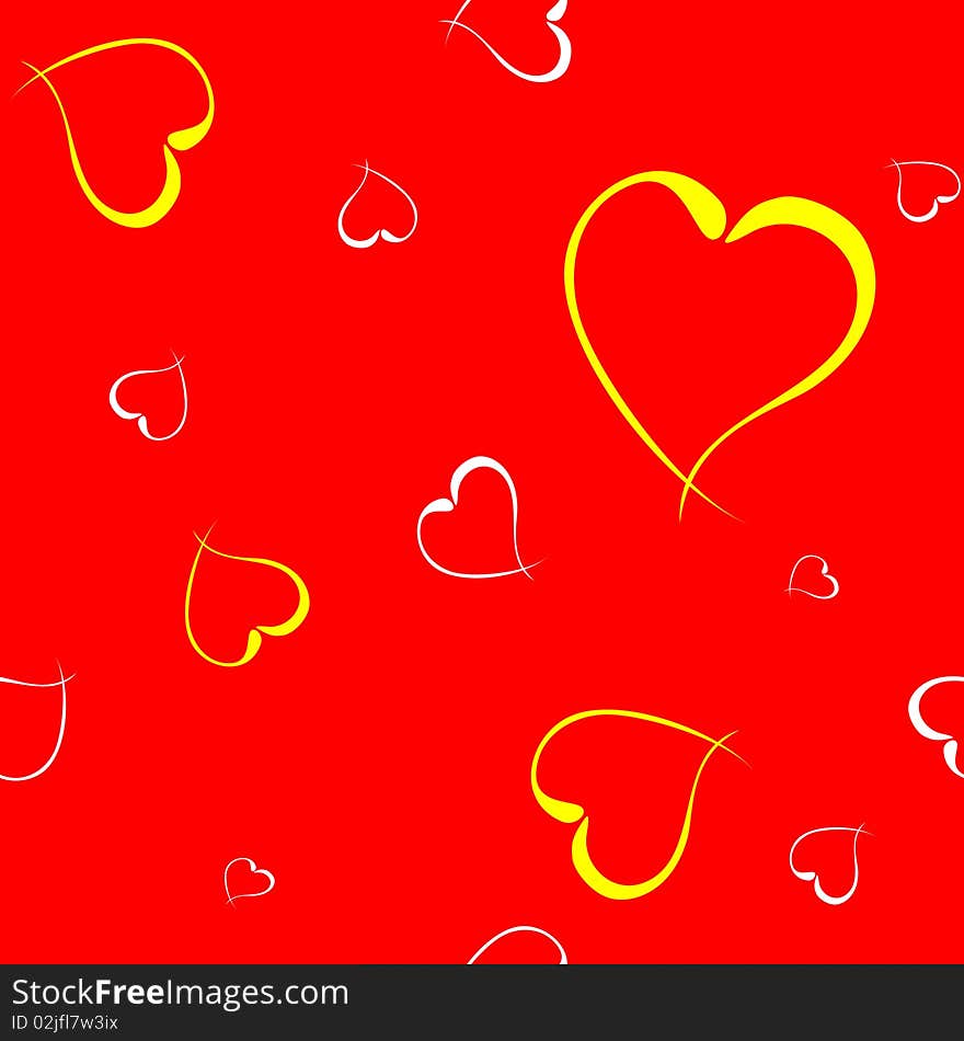 Red hearts valentine background wallpaper