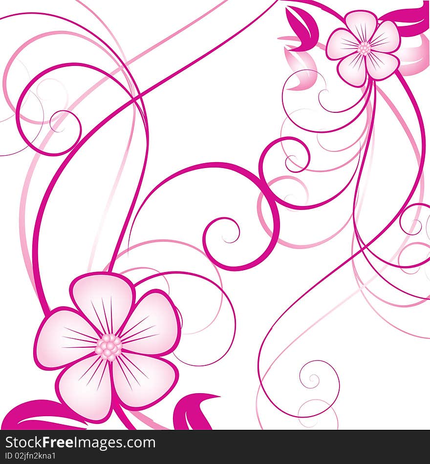 Abstract  Floral Background