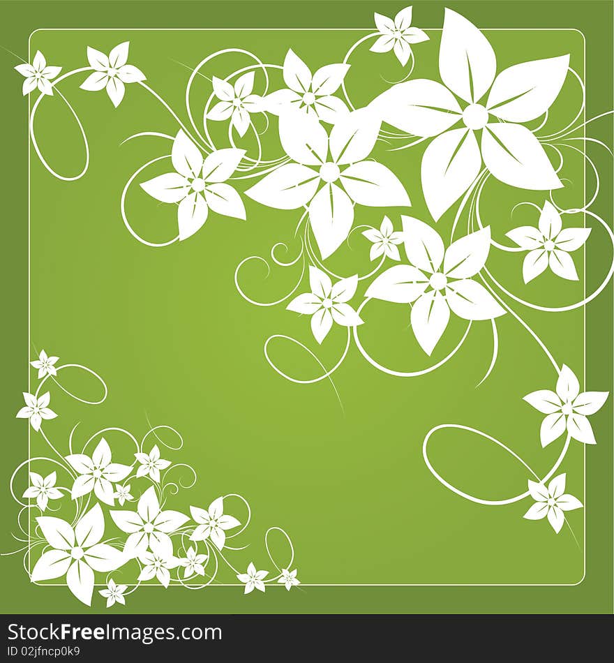 Abstract flowers background with place for your text. Abstract flowers background with place for your text