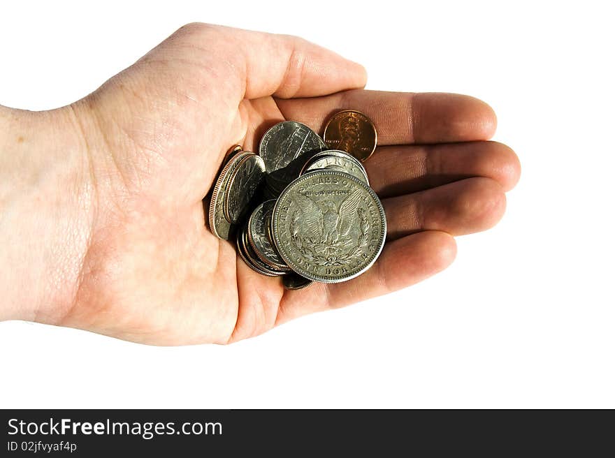 The American coins the men, combined in a hand