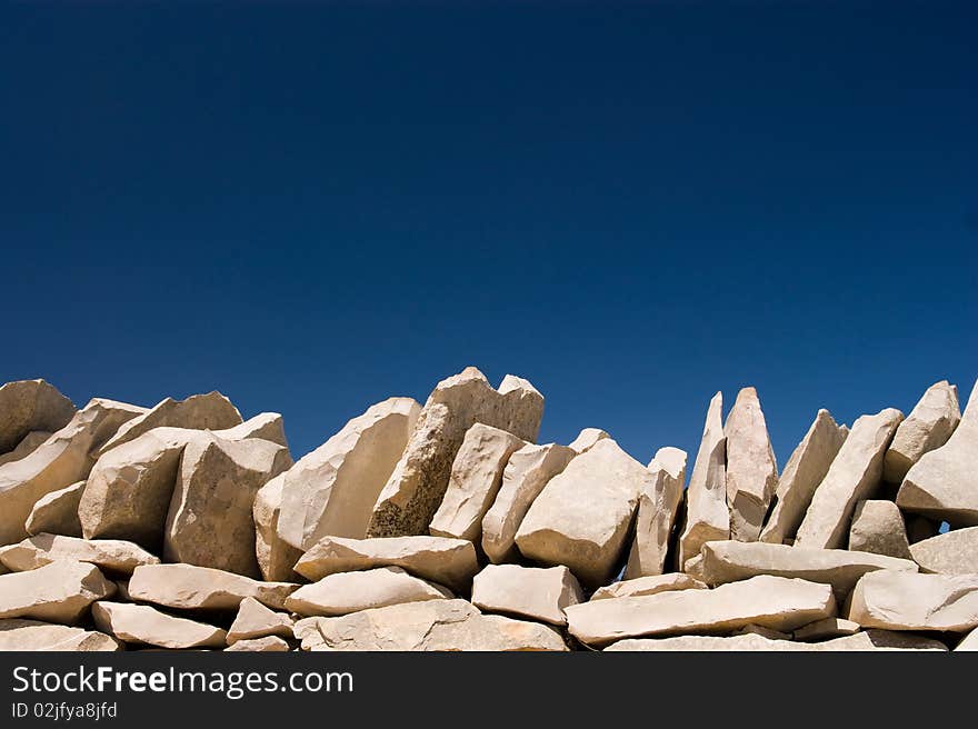 Stack Stone On Blue Sky