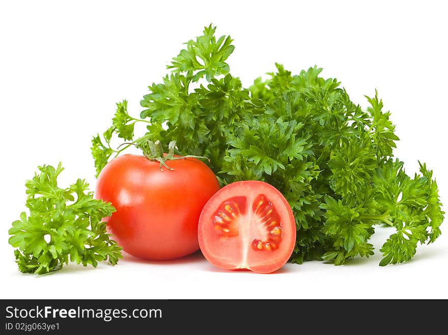 Tomato with parsley